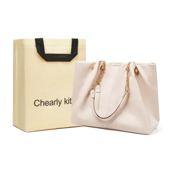 Chearly Kitity Synthetic Leather Shoulder Bag Regular Women's Milkshake White