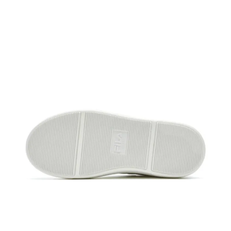 FILA Victoria Cushioning, Wear Resistant Low Top Skateboard Shoes Women's White Pink-3