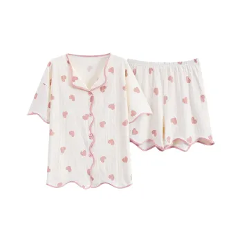 The Story Of The Flower Season Pajama Set Women's White