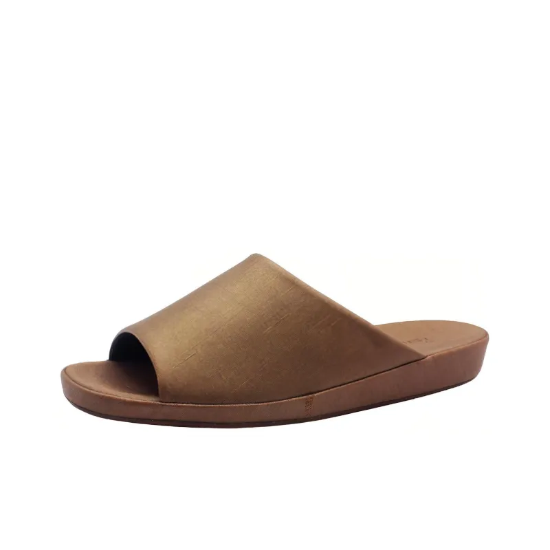PANSY Slide Slippers Men Steady Gray/Dark Purple/Elegant Brown-3