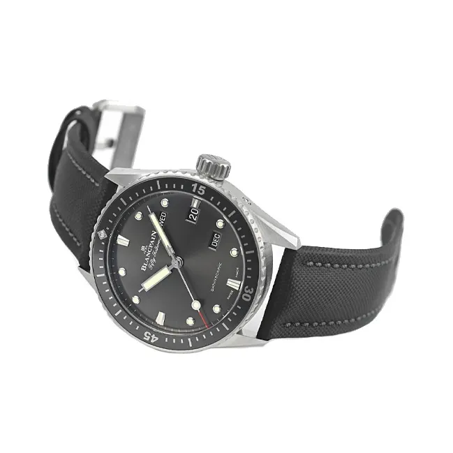 BLANCPAIN FIFTY FATHOMS Automatic Mechanical Movement Men's Watches Watch 43mm Black Dial Steel Watch Case-2
