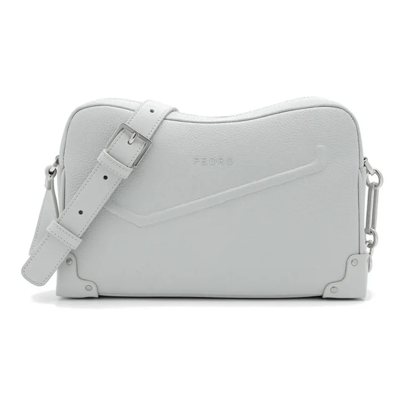 PEDRO Cow Leather Crossbody Bag Regular Men's Black/Gray-5