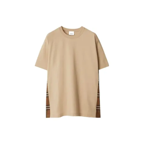 Burberry T-Shirts Women's Soft Yellow Brown