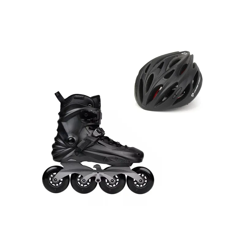 FLYING EAGLE Roller Skate Set PP+PU EPS Liner \ PC Shell Adults, Students, Beginners Unisex 36 46 X7D Black White-0
