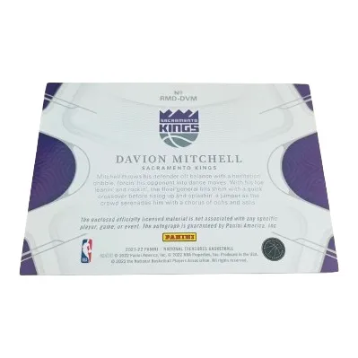 PANINI 21 22 King Davion Mitchell Basketball Card Product Access Sports Cards-7