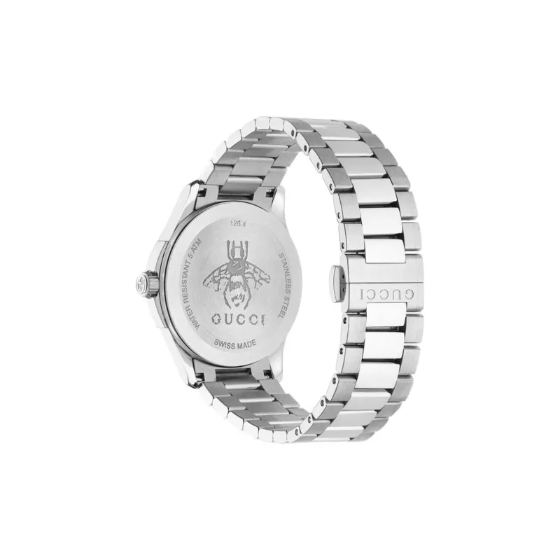 GUCCI Wrist Watch Automatic Mechanical Movement Stainless Steel Watchband Black Dial Unisex-2