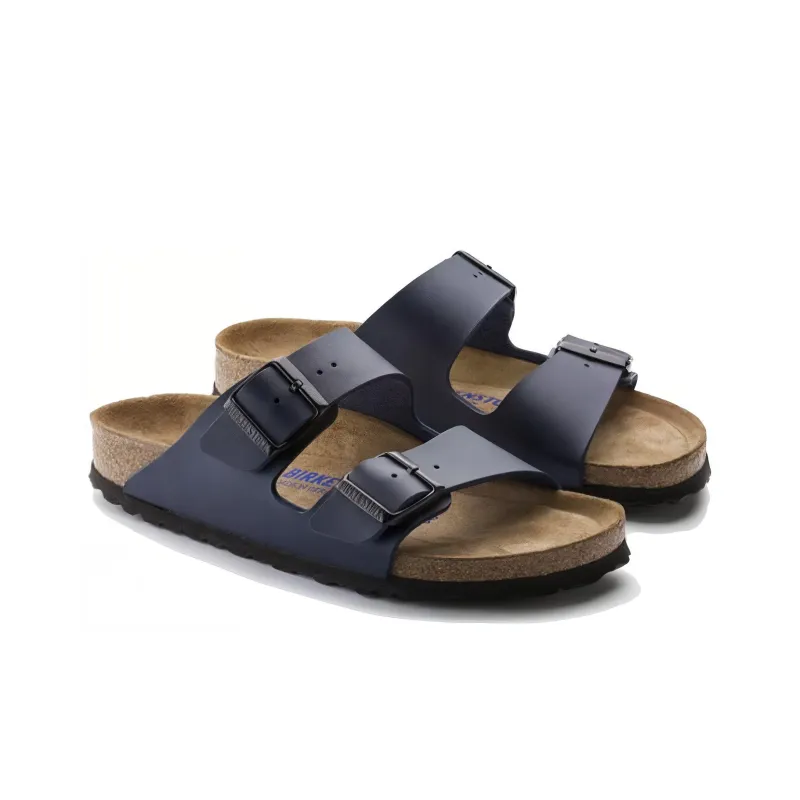 Birkenstock Slide Slippers Unisex Blue Narrow Fit-2