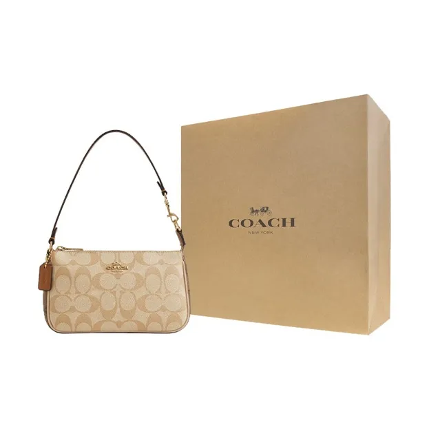 COACH Nolita PVC With Skin Shoulder Bag Handheld Handbag Shoulder Bag Small Size Women's Dark Khaki-8
