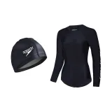 Swimsuit+PU Swimming Cap