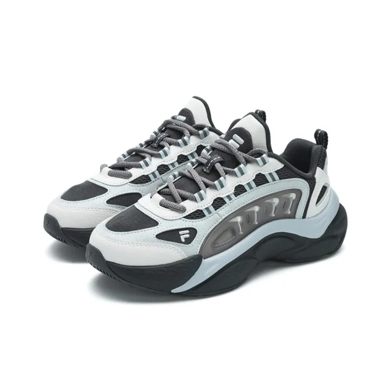FILA FUSION SKY TRAIL DX Fishbone Head Cushioning, Wear Resistant Low Top Casual Shoes Women's Gray Blue-2