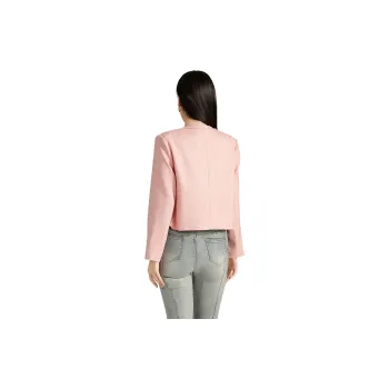 SMEN Cropped Coats Women's Fairy Tale Pink