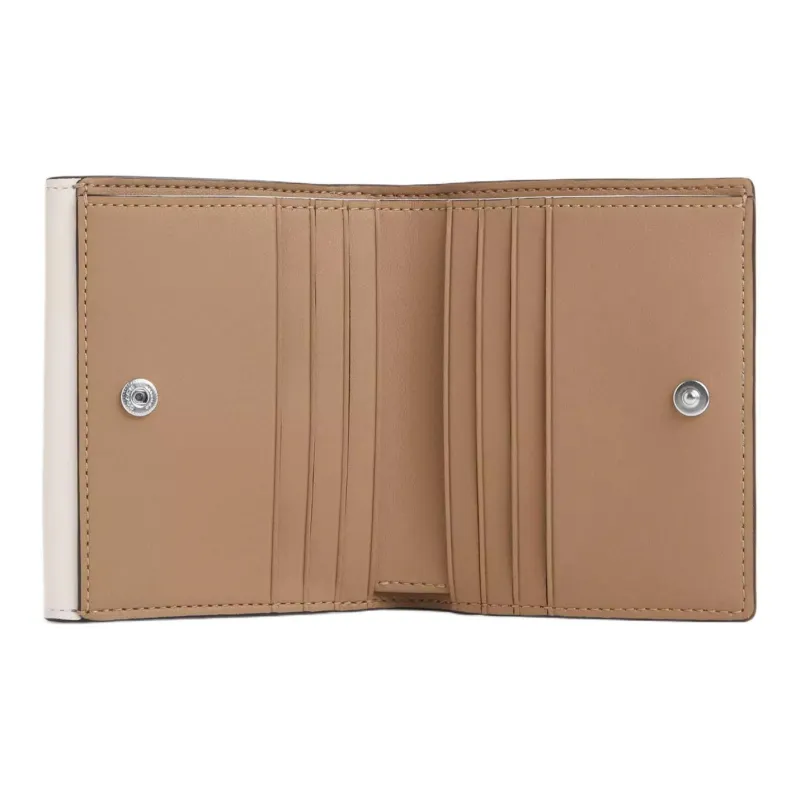 COACH Morgan Premium Calfskin Wallet Mini Women's Silver & Chalk White-4