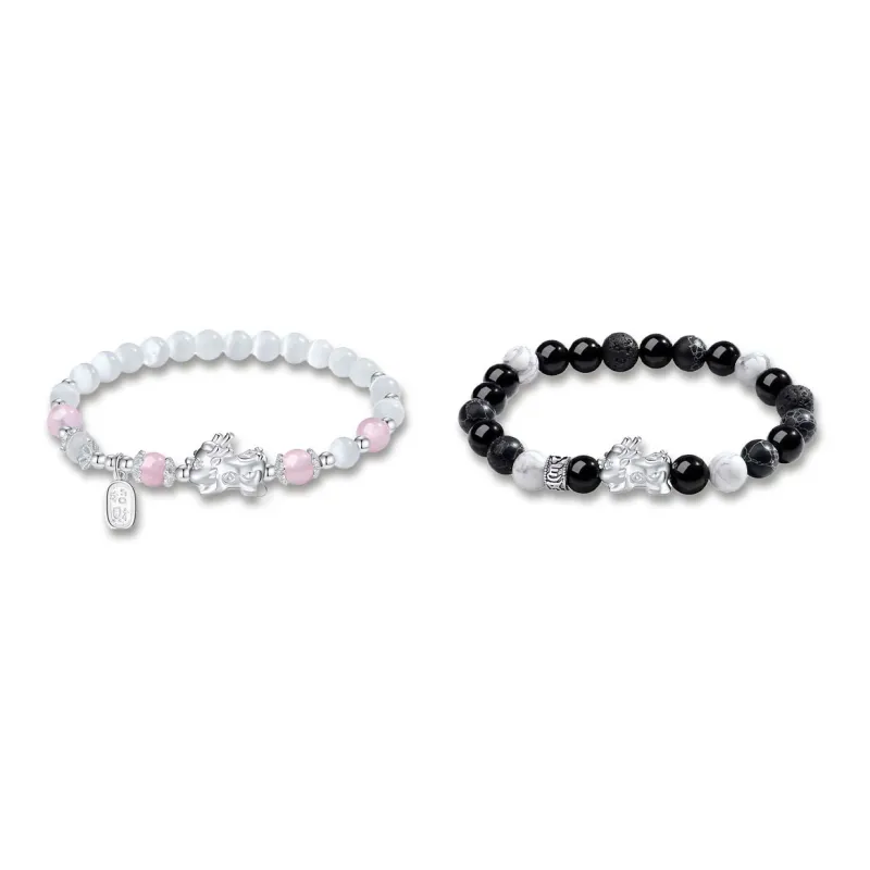 Jingleo Obsidian Bracelets Unisex-1