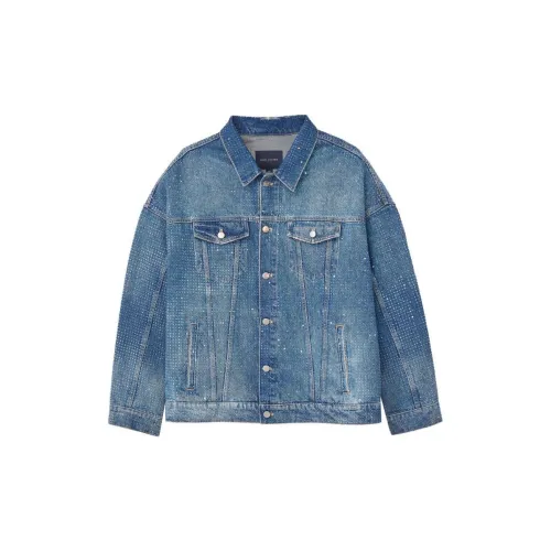 MARC JACOBS Crystal-embellished Denim Trucker Jacket