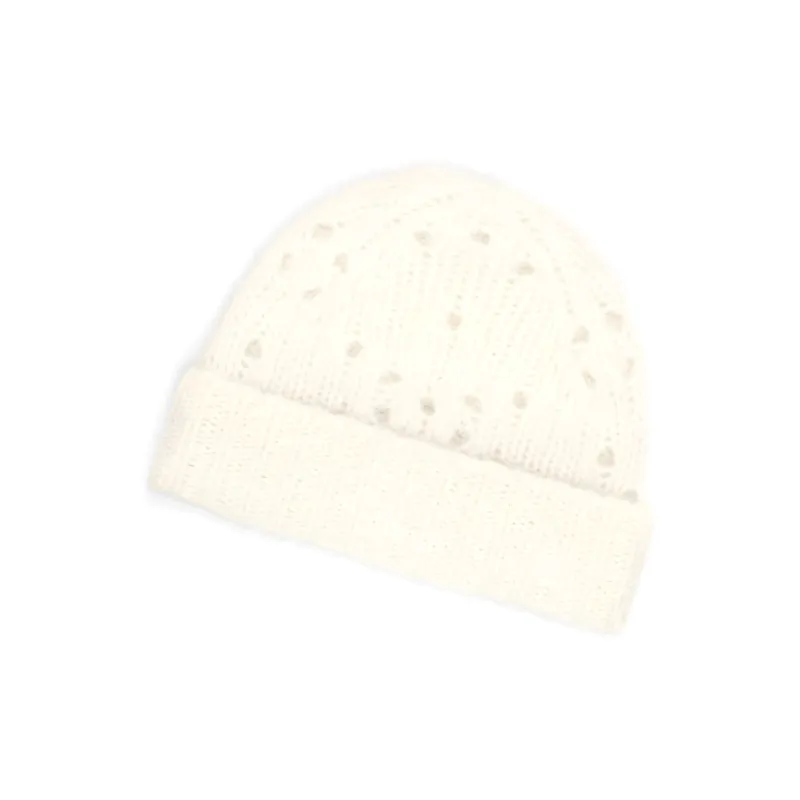 CELINE Beanie In Fair Isle Alpaca Wool Pointelle-2