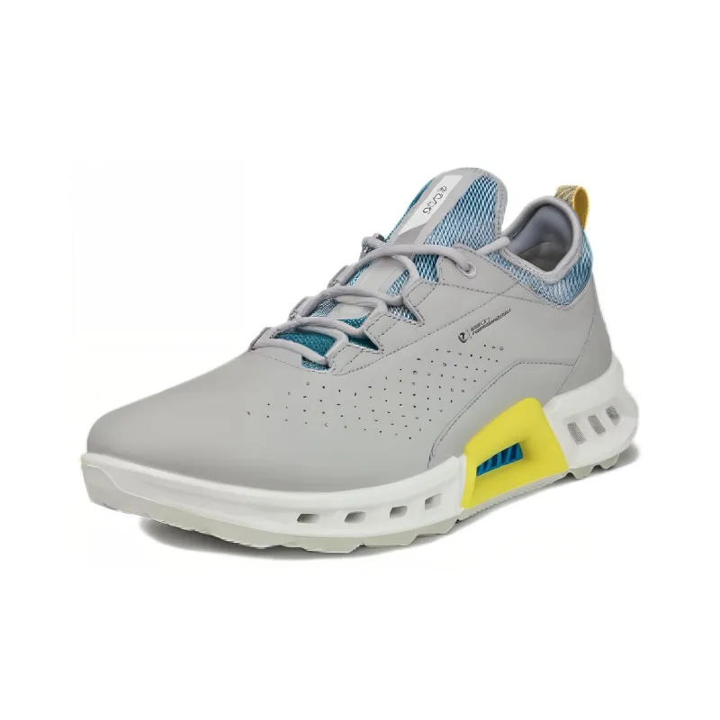 Ecco Abrasion Resistant Breathable Low Top Casual Shoes Men's Gray Blue-1