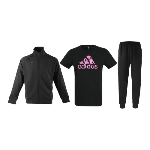 Adidas Casual Sportswear Men Black Set Of 3