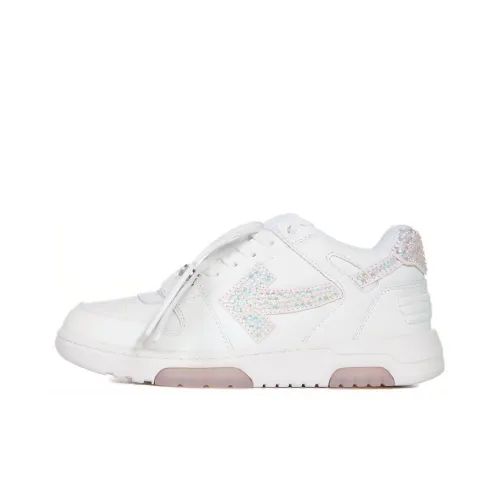 OFF-WHITE Out Of Office Crystal Embellished White Women's