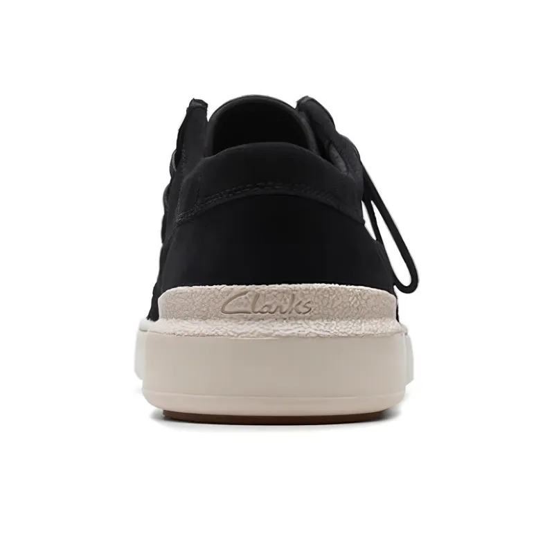Clarks Low Top Skateboard Shoes Men's Black-4