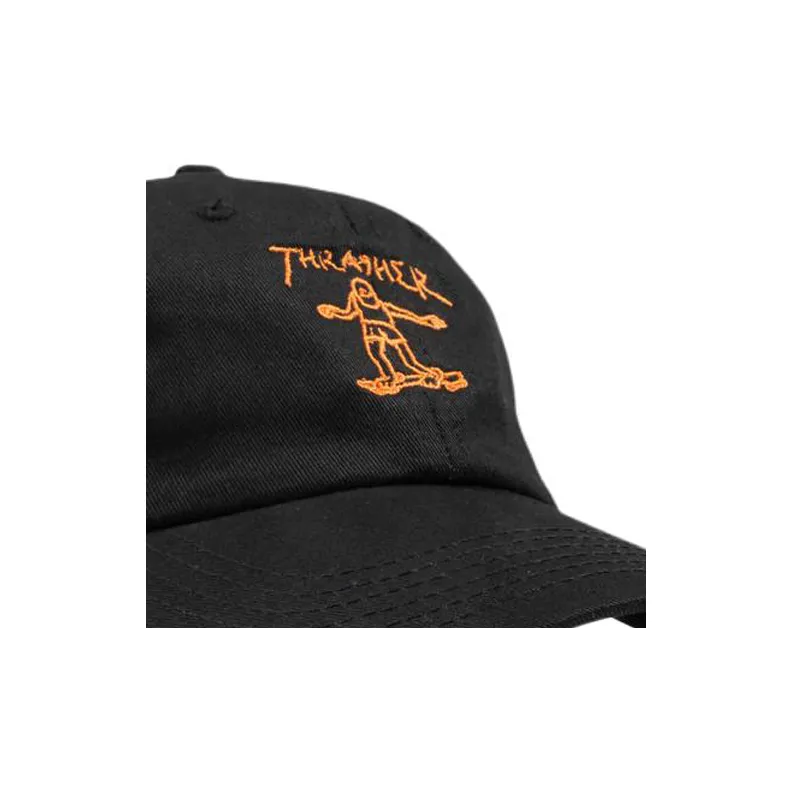 Thrasher Cotton Baseball Caps Unisex Black-2