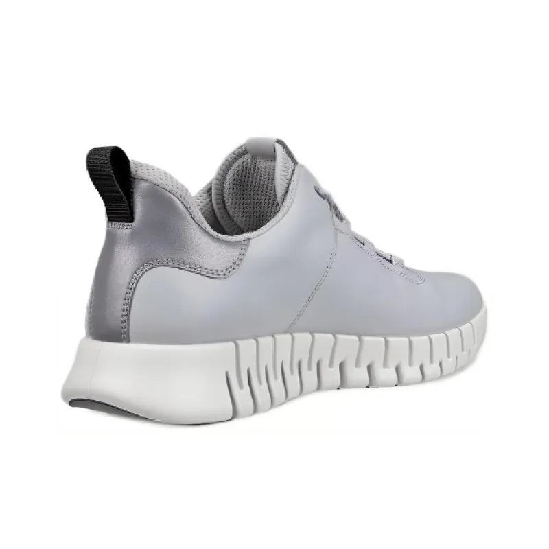 Ecco Low Top Casual Shoes Men's Silver Gray-3
