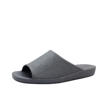 PANSY Slide Slippers Men Steady Gray/Dark Purple/Elegant Brown