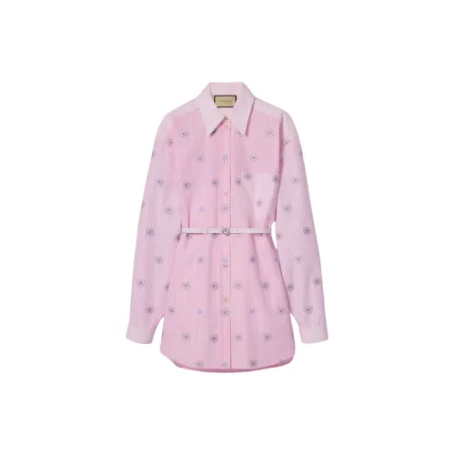 GUCCI Long-Sleeved Dresses Women's Pink