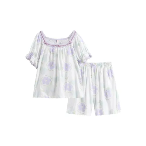 FENTENG Pajama Set Women's Taro Purple
