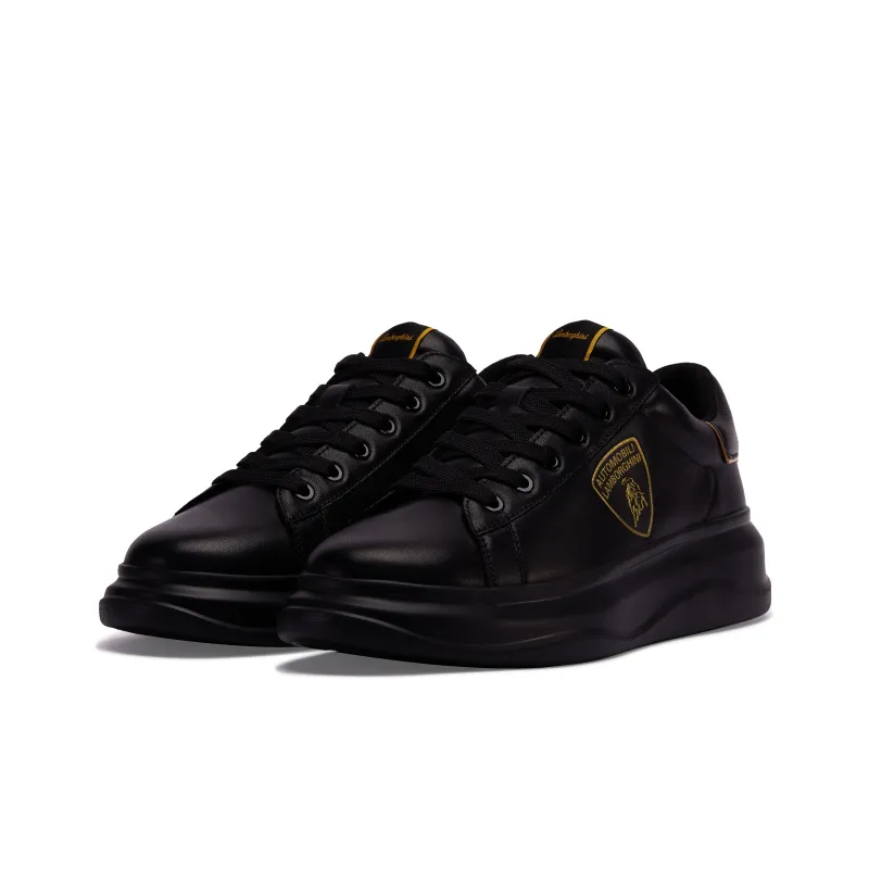 Lamborghini Low-Top Skateboard Shoes Unisex Black-2