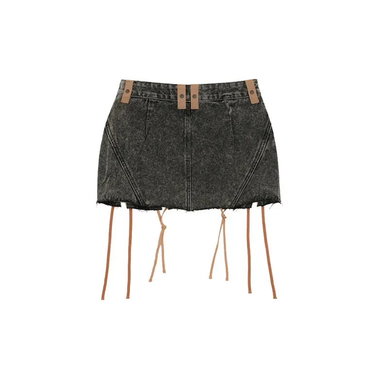 SMFK Denim Short Skirts Women's Nightfall Color-1