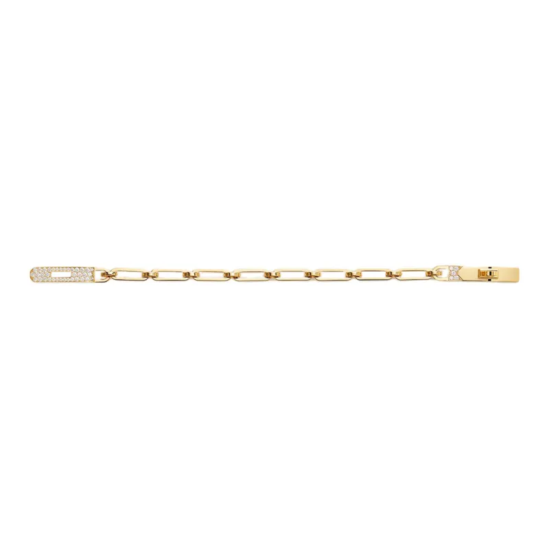 HERMES 18K Gold, Diamond Bracelets Women's Gold-0