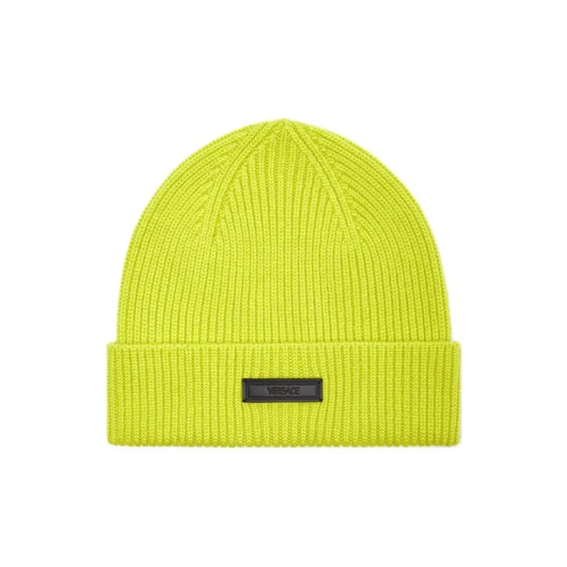 VERSACE Logo patch Wool Beanie-0