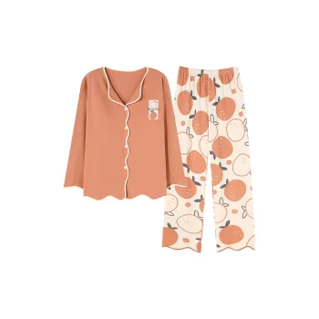Follow The United States Pajama Set Women's Orange Red