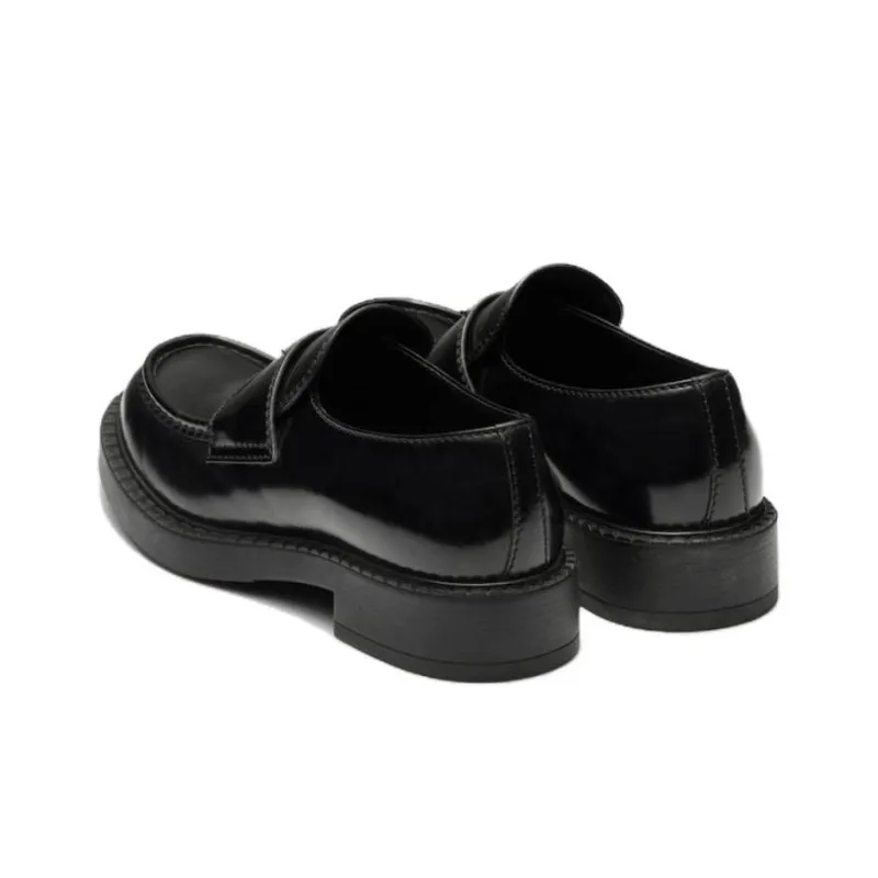 PRADA 35mm Loafer Black Brushed Leather-9