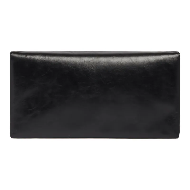 JIL SANDER Leather Clutch Men's Black-3