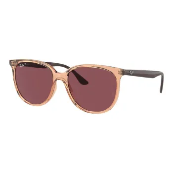 RayBan Irregular Shape Sunglasses Women's Brown