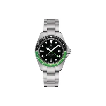 CERTINA Automatic Mechanical Movement Unisex Watch 41mm Black Dial Stainless Steel Case Stainless Steel Watchband