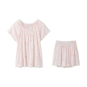 Huggy Kissy Pajama Set Women's Foam Pink