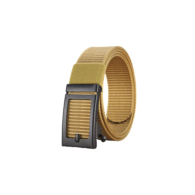 JW Metal Automatic Buckle Outdoor Breathable Casual Versatile Commute Canvas Belt Unisex-4
