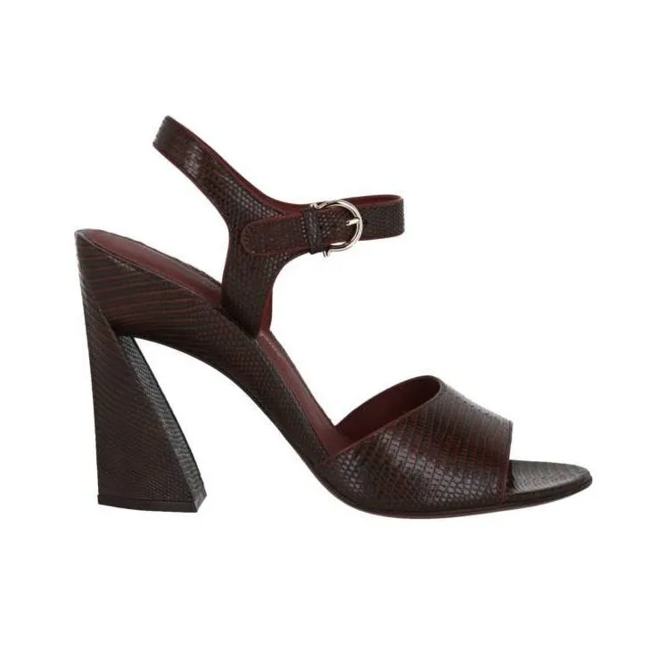 FERRAGAMO One Strap Sandals 11.4cm Women's Brown-1