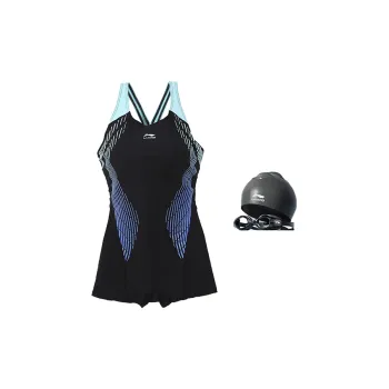 LiNing Swimming Sets Polyamide Elastane Polyester Seaside Beach Vacation Surfing Women's Black