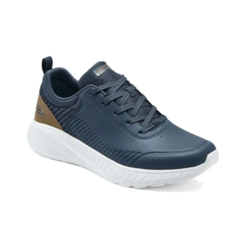 Skechers Cushioning Anti Slip Wear Resistant Breathable Moisture Wicking Low Top Running Shoes Men's Blue-1