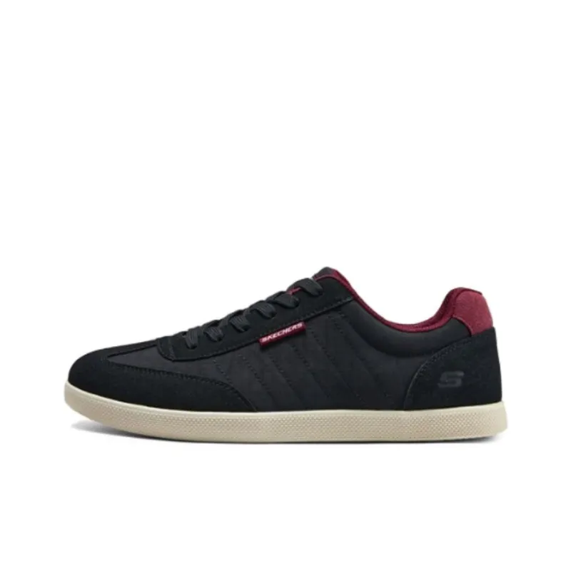 Skechers Cushioning, Wear Resistant Low Top Skateboard Shoes Men's Black-0