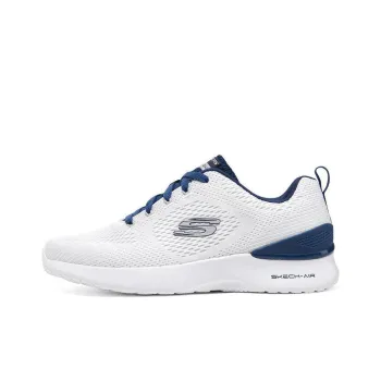 Skechers Skech Air Dynamight Cushioned Slip Resistant Abrasion Resistant Low Top Casual Shoes Men's White Blue