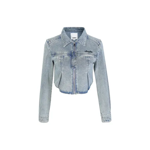 Guuka Hero Denim Jackets Women's Light Blue