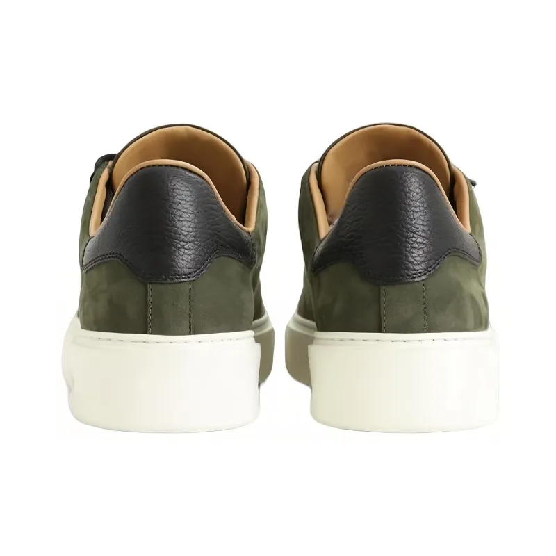 WOOLRICH Low-Top Stylish Skateboarding Shoes Men's Green-3