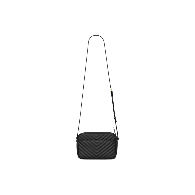 SAINT LAURENT Calfskin Messenger Bag Crossbody Bag Shoulder Bag Regular Women's Black-7
