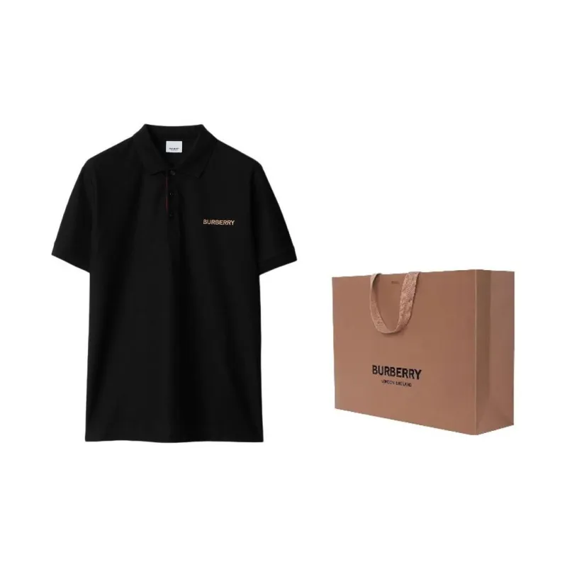 Burberry SS24 Polo Shirt Men's Black-2