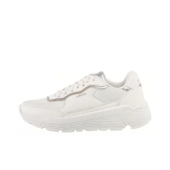 Levi’s Cushioned Slip-Resistant Low-Top Casual Shoes Women's White Silver