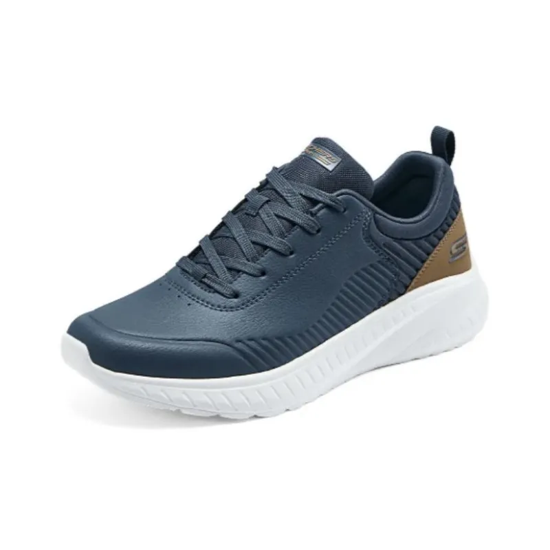 Skechers Cushioning Anti Slip Wear Resistant Breathable Moisture Wicking Low Top Running Shoes Men's Blue-2